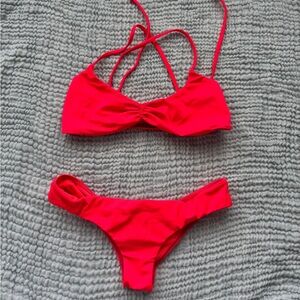 Billabong Vibrant Red Bikini Set